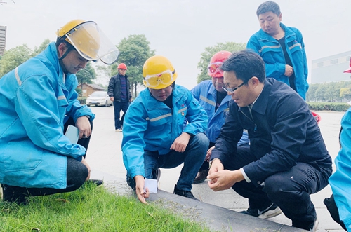王大真到松滋肥業、楚星公司現場辦公(圖2)