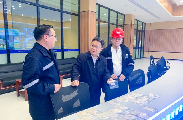 王大真到雙環(huán)公司、降解新材料公司和氨醇項(xiàng)目現(xiàn)場調(diào)研(圖2)