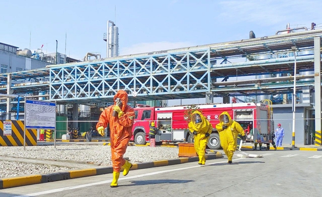 防災減災日，股份公司開展地震次生災害應急演練(圖1)