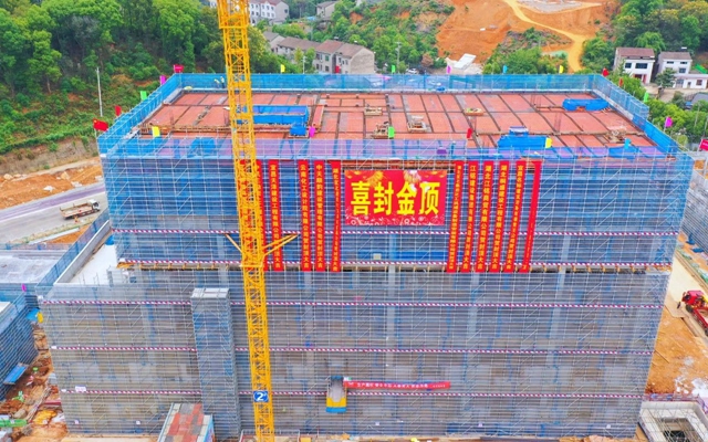 加速推進！宜化楚星整體升級改造項目關鍵裝置主體結構順利封頂(圖1)